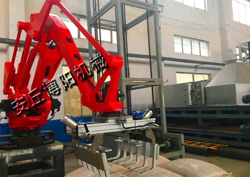 安丘博陽(yáng)自動(dòng)碼垛機器人廣泛應用于各個(gè)行業(yè)的碼垛作業(yè)