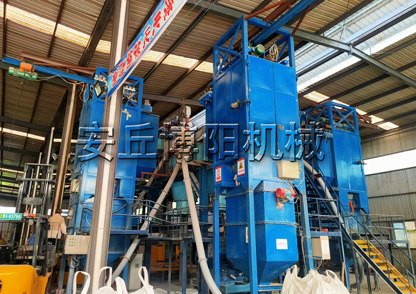 安丘博陽(yáng)機械順酐粉噸袋拆包機提高了工作效率